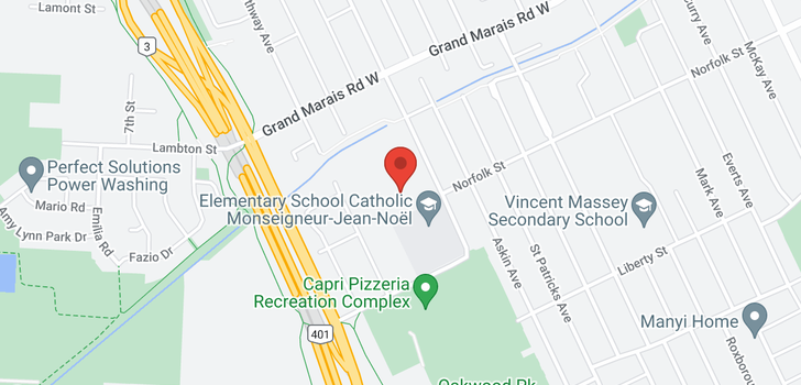 map of V/L ST. CLAIR